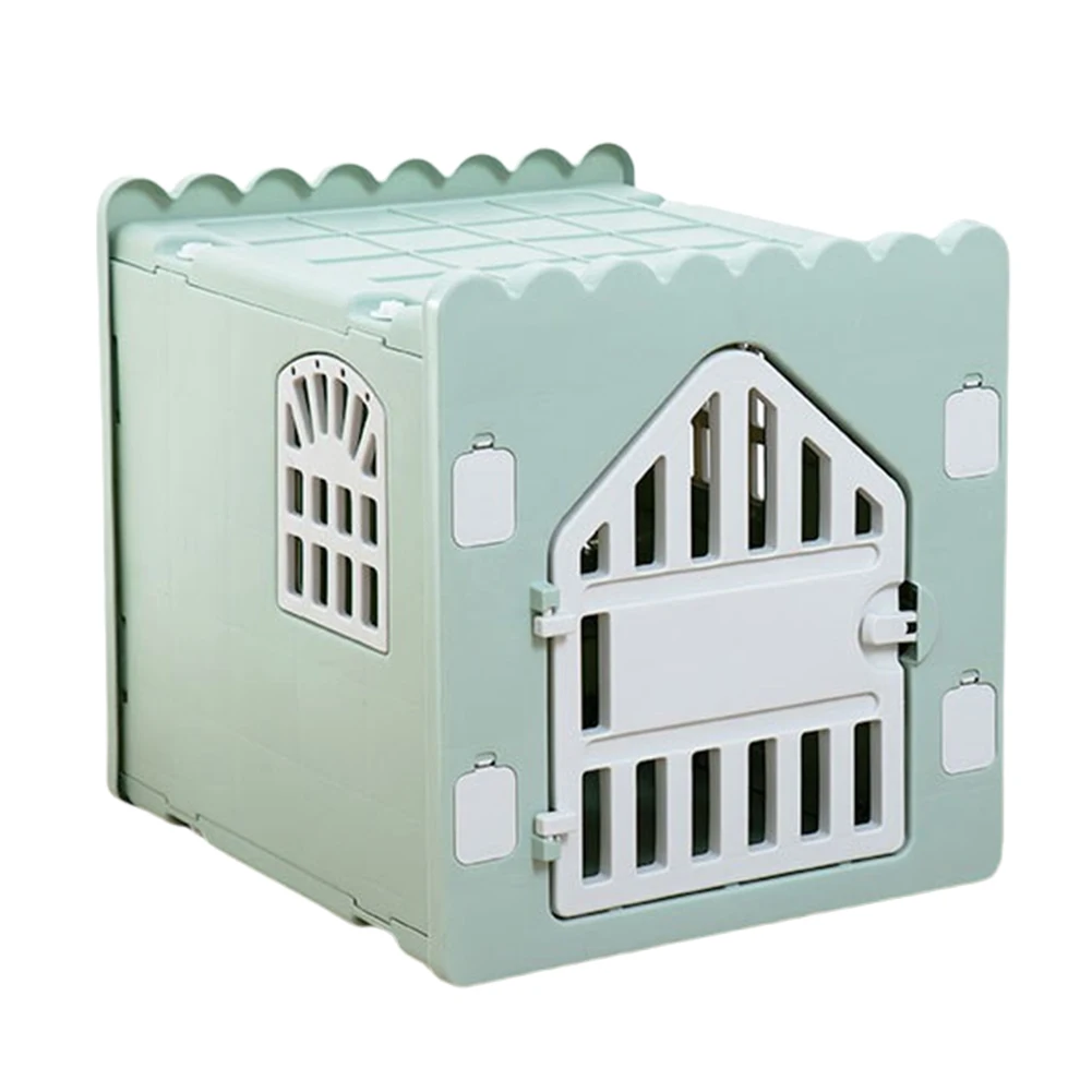 

Пластиковый домик для кошек, складной, с дверцей для выхода, укрытие для бездомных кошек, для использования на улице и в помещении