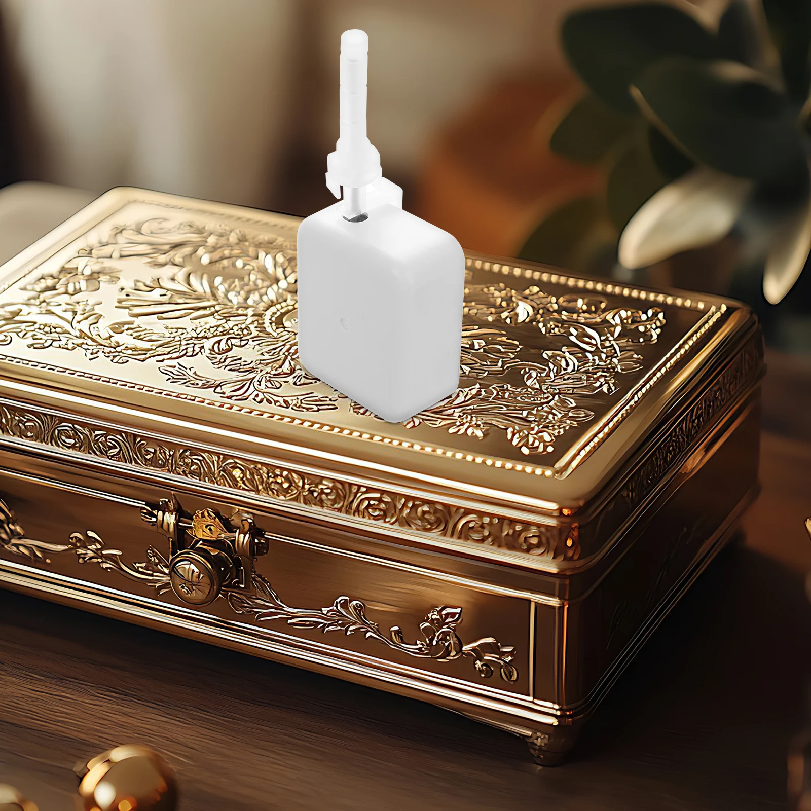 

Music Box Movement 18 Note Musical Piano White Electronic Component Hand Crank Mechanism Child