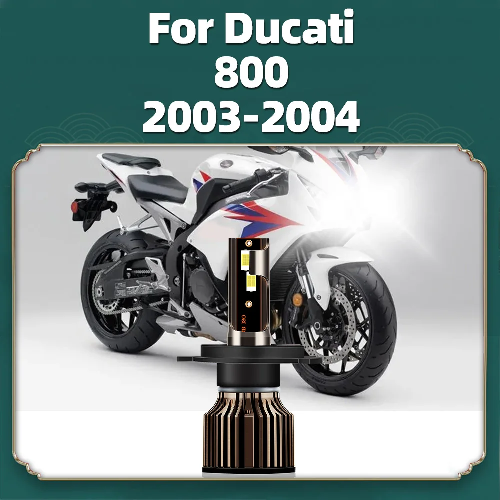 

For Ducati 750 900 1999-2002 For Ducati 800 2003 2004 High Power CSP H4 LED 10000LM Motorcycle Headlight Bulb Turbo Lamp 6500K