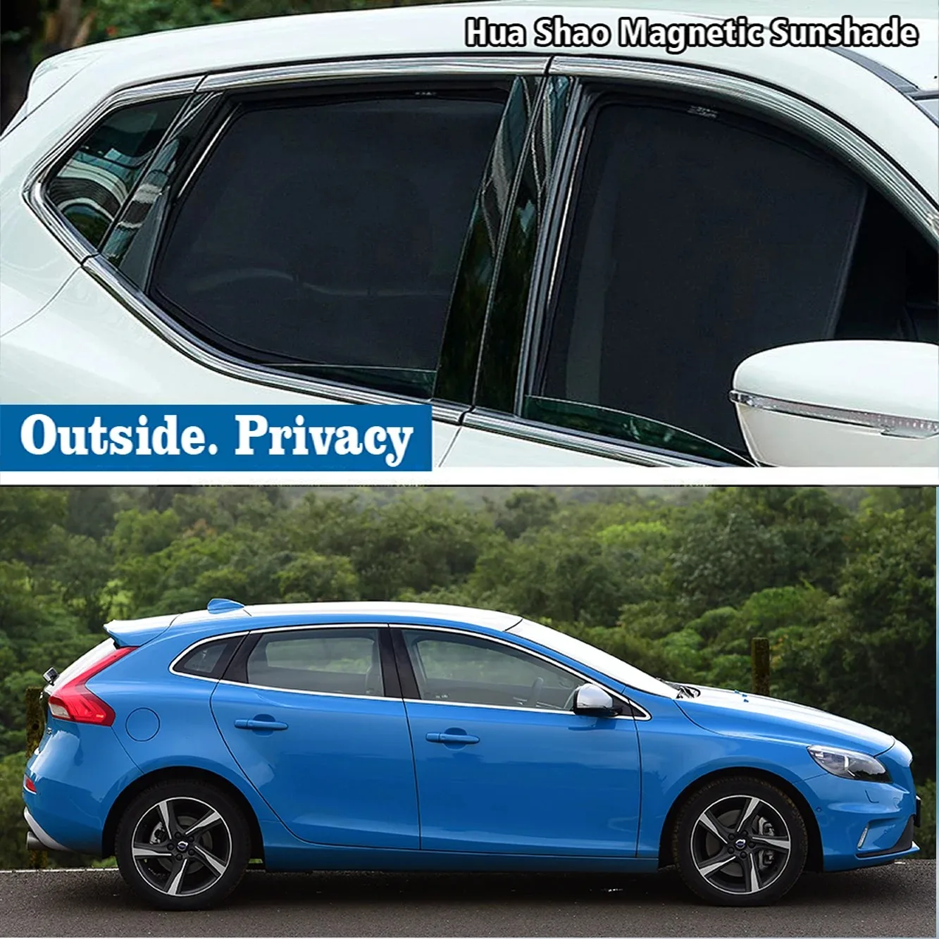 

For VOLVO V40 V40CC CC Cross Country 2013 ~ 2019 Magnetic Car Sunshade Shield Windshield Frame Curtain Sun Shades Accessories