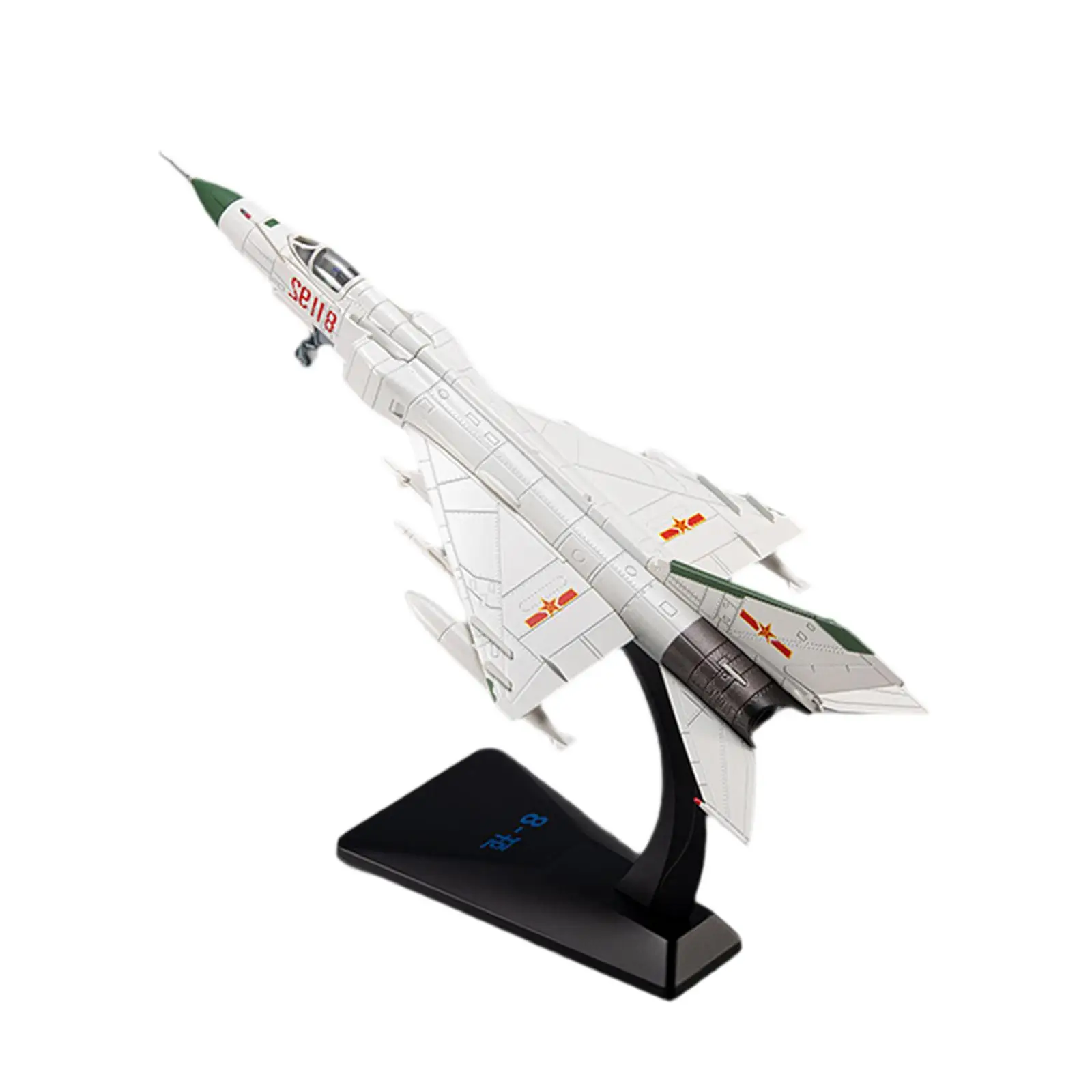 

1:72 J8 Diecast Fighter Model with Display Stand for Office TV Cabinet Shelf