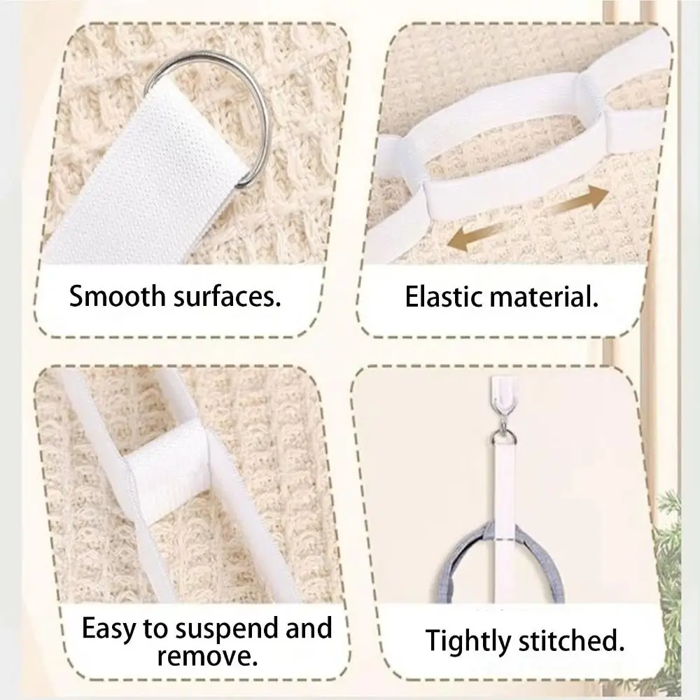 

Bedroom Elastic Headband Organizer Wall-Mounted Space Saving Headband Storage Holder 8-Slot Wall Headband Holder Closet