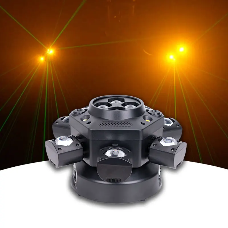150W Stage Light 24CH DMX512 RGBW Light White Yellow Strobe Light Sound Activated Party Lighting AC95-245V Wide Voltage Lighting