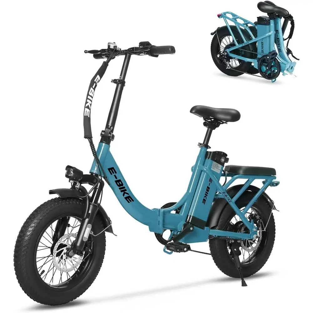 

750W High-Capacity Removable Battery Adult Electric Bike, 20/16 Tires, 40-120 Mile Range, 25-30MPH Speed