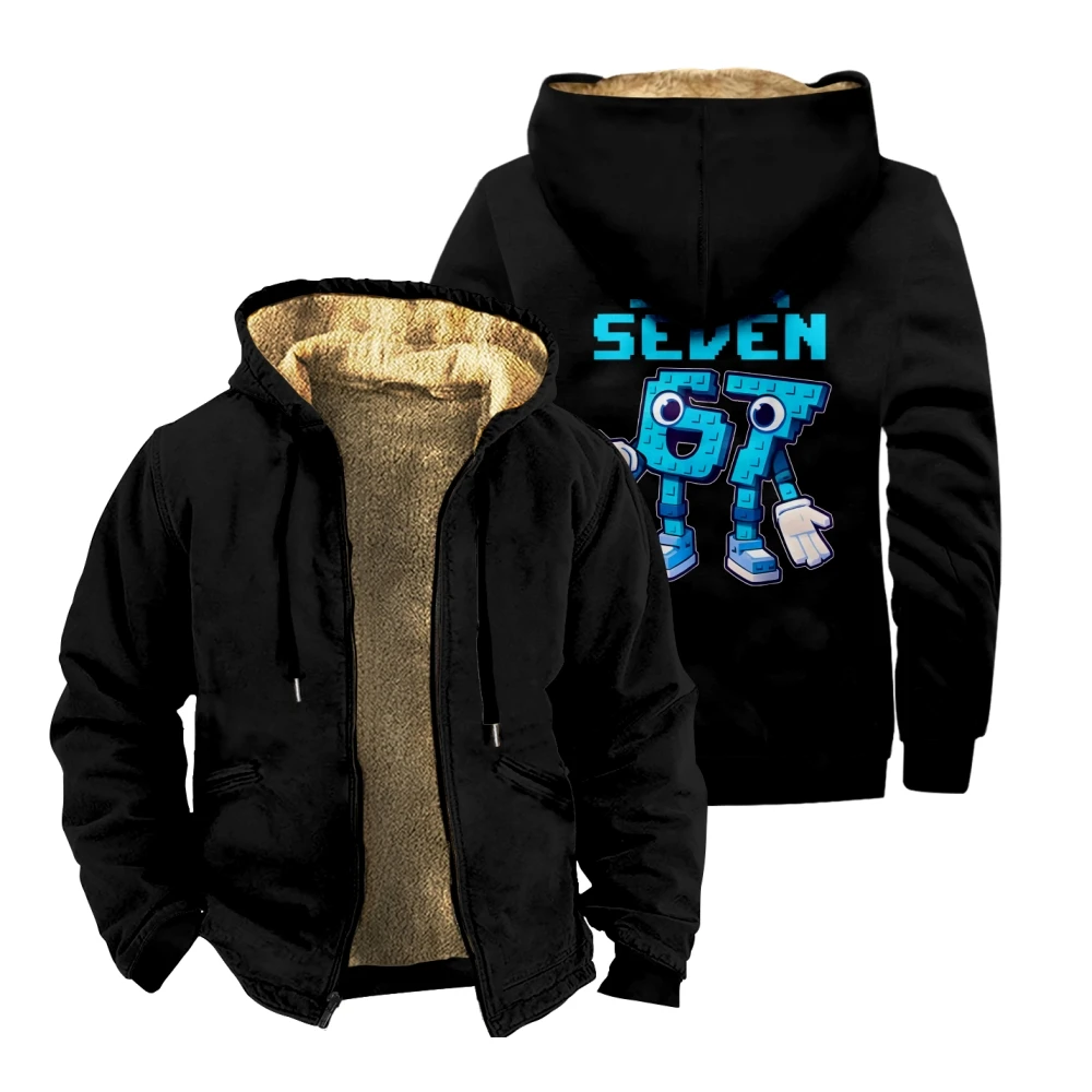 

Итальянское пальто на молнии Six Seven Brainrot, зимняя куртка унисекс с длинными рукавами и капюшоном, уличная парка