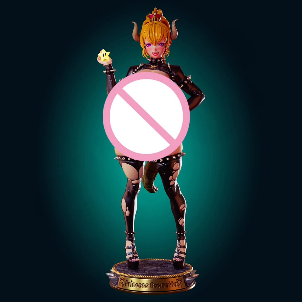 1:24 oficial Rhu Bowsette NSFW Kit de juguete de resina con estampado 3d Sexy Gk estatuilla sin pintar FUTA Diy estatua sin montar figuras modelo Juguetes