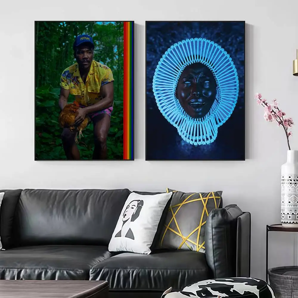 C-Childish Gambino Bando Stone & The New World Peelable Self-adhesive Poster Stickers Are Suitable For Frameless Wall Decoration
