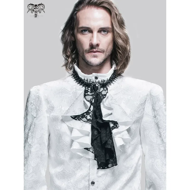 Dark Goth Cashew Flower Bow Tie Punk Emo Style Neckwear for Men Women Party Cosplay Costume Accessories AS02701 AS02702