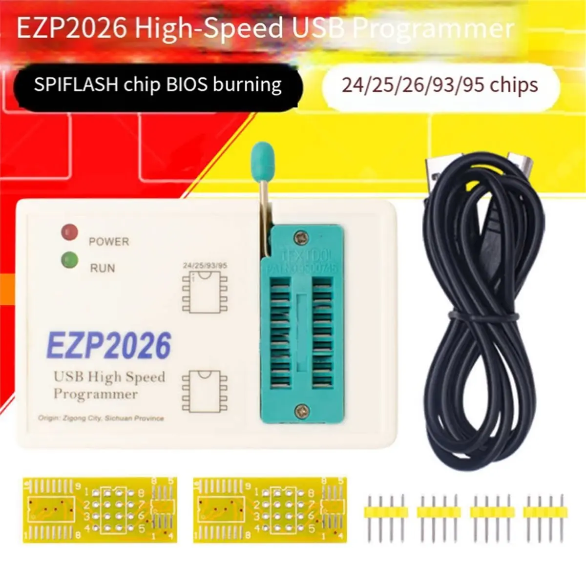 TCE EZP2026 USB High-Speed Programmer Drive Free Programmer Supports 24/25/26/93/95 Series Chips Direct Burn