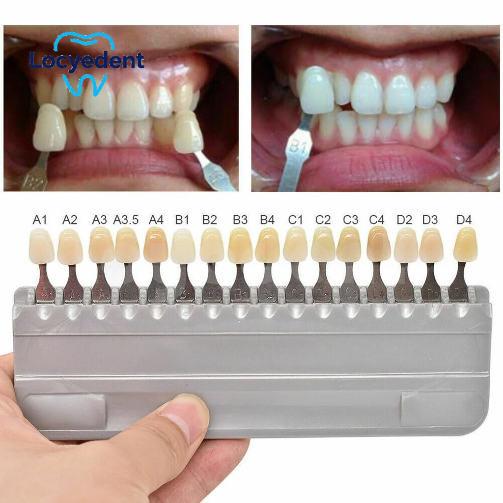 

16 Colors Teeth Shade Guide Classical Dentistry Equipment Teeth Whiting Porcelain Tooth Model Colorimetric Plate