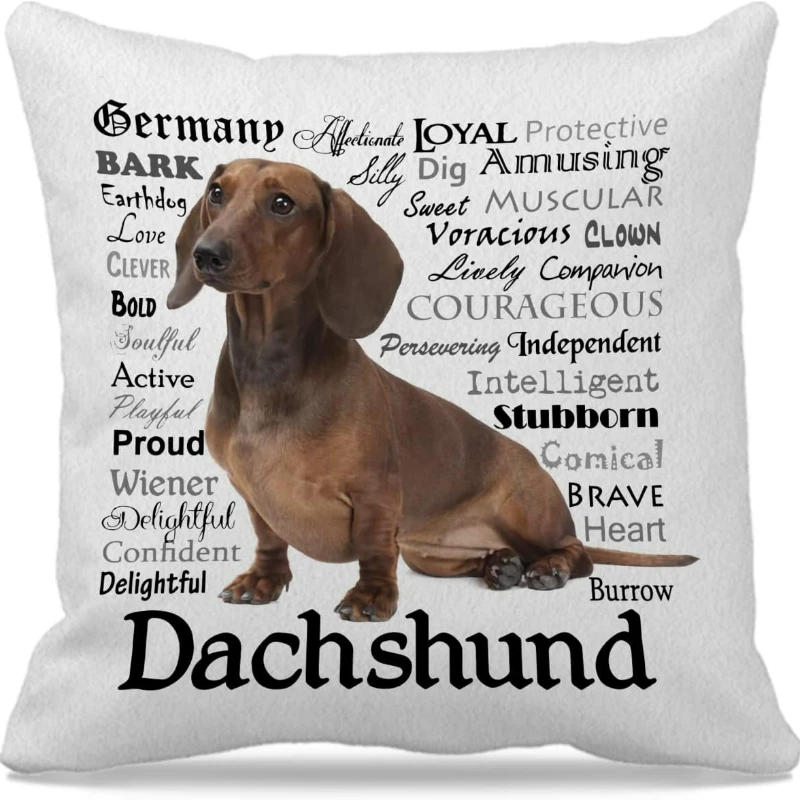 Cartoon Dachshund Pillow Covers Dog Pillowcases For Home Living Room Decorative Office Cushion Cover Throw Pillows Sofa Decor