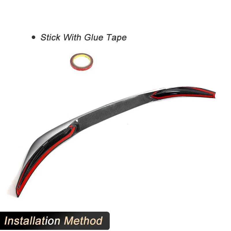 أجنحة سبويلر خلفية للسيارة من ألياف الكربون الكاملة لـ Zeekr 001 EV MC Zeekr 2021-2023 طقم سبويلر خلفي للسباق طقم هيكل الشفاه