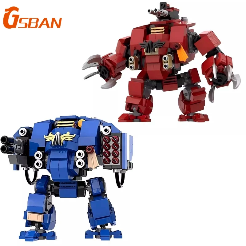 GSBAN Warhammer 40k Mech Robots Meche Figures MOC Set Building Blocks Kits Toys for Children Kids Gifts Toy Bricks