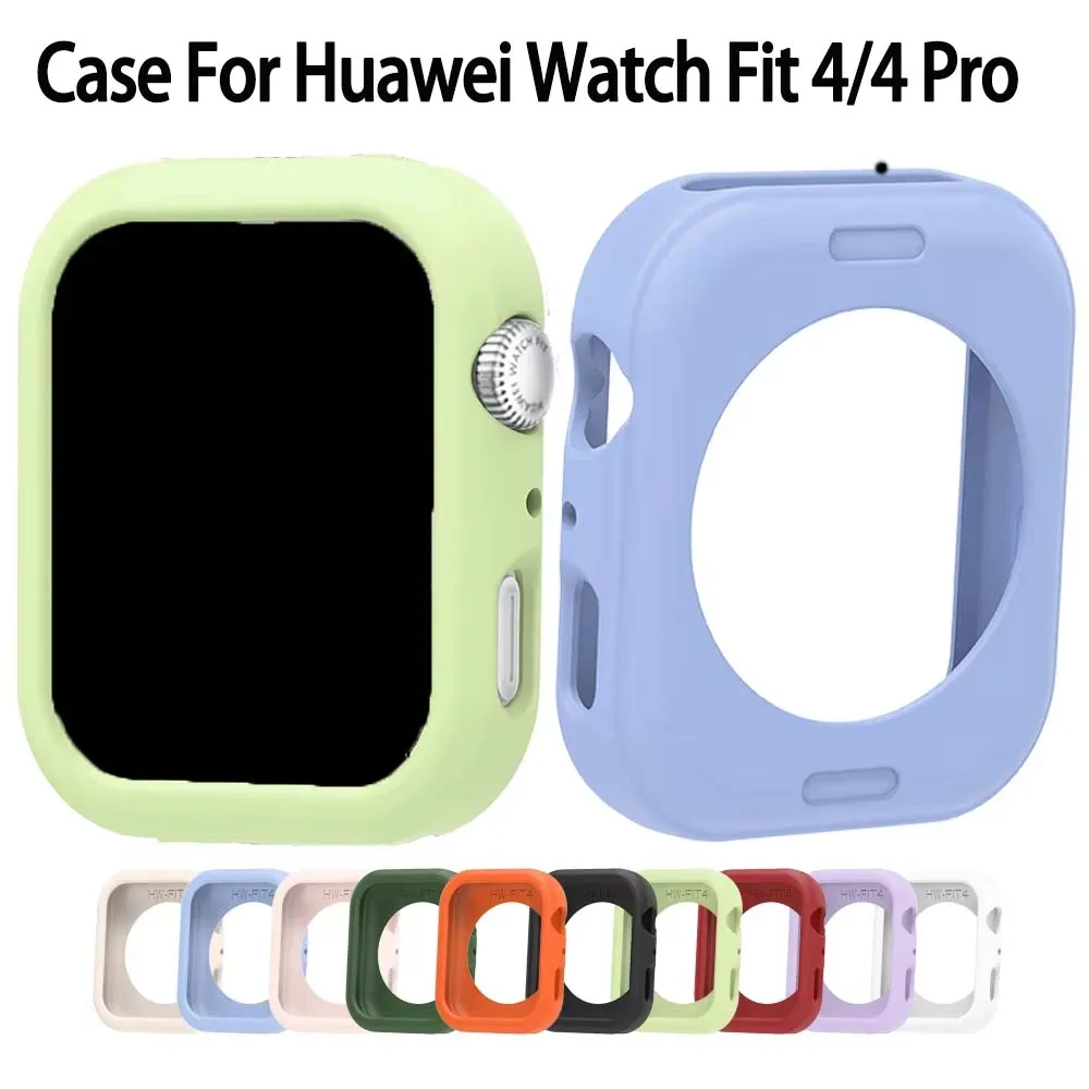 für Huawei Watch Fit 4/Fit4 Pro Farb-Silikonhülle