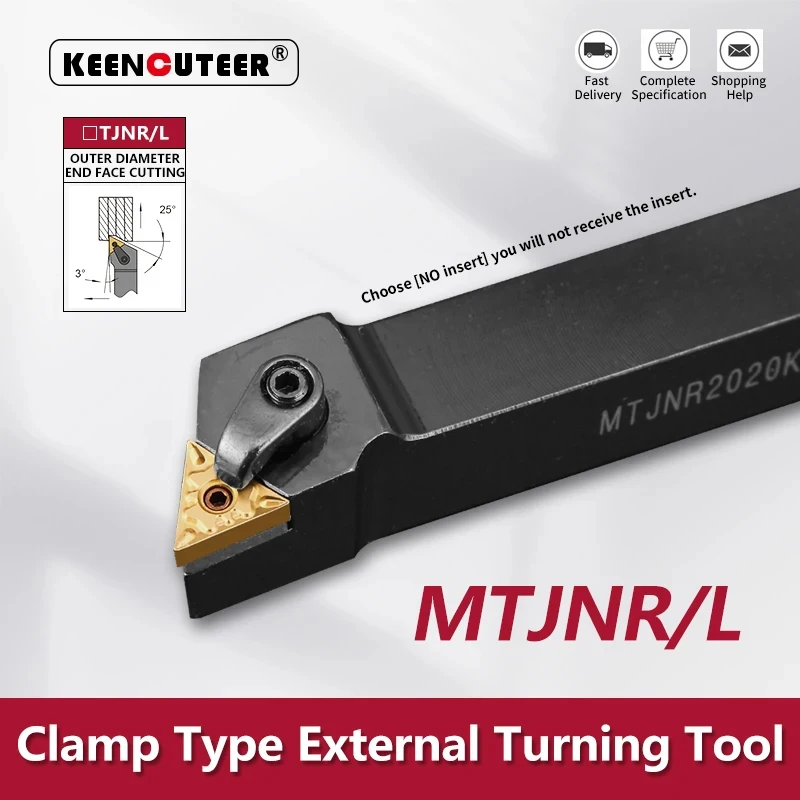 

MTJNR1616 MTJNR2020 MTJNR2525 MTJNR3232 Lathe Bar CNC Cutting Tool MTJNR/L External Turning Tool Holder