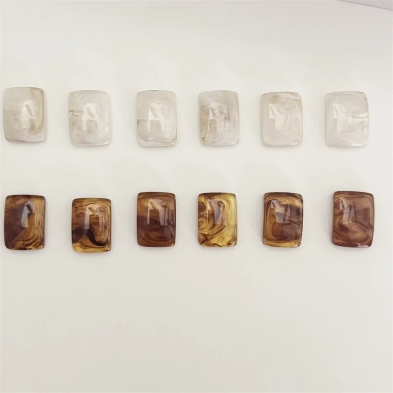 

Оптовая продажа, 100 шт./лот, цветной принт, геометрия, изогнутые прямоугольные бусины из смолы, ювелирные изделия «сделай сам», аксессуары для волос, одежда