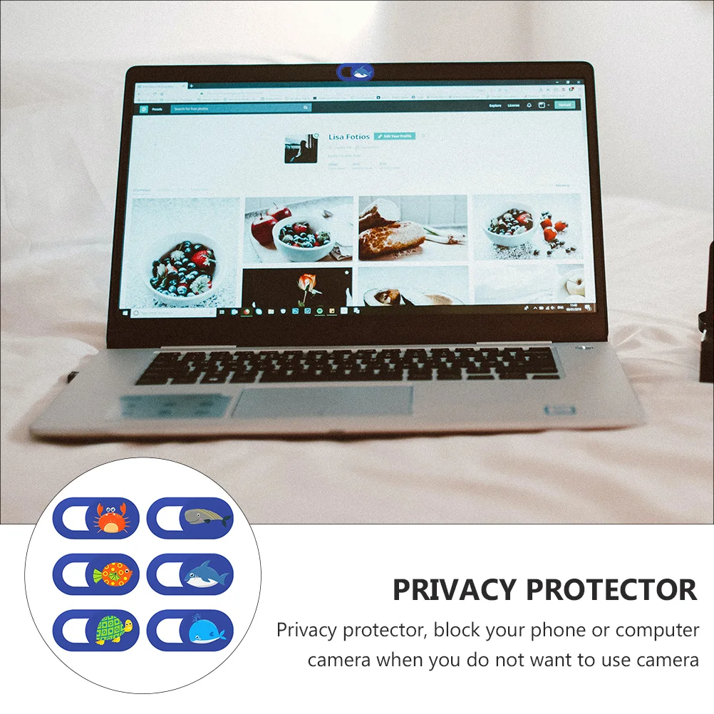 

6 Pcs Lens Cover Adhesive Webcam Tablet Slide Phone Laptop Computer Blank Privacy