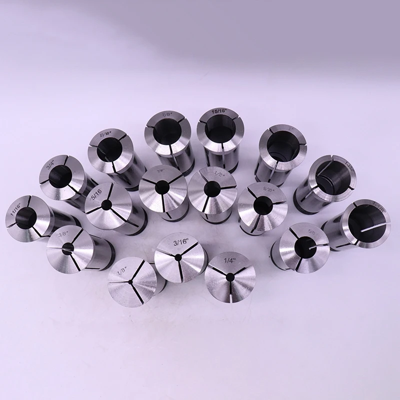 17PC 5C Collet Set,1/8, 3/16, 1/4, 5/16, 3/8, 7/16, 1/2, 9/16, 5/8, 11/16, 3/4, 13/16, 7/8, 15/16, 1 Inch, 1-1/16, 1-1/8 Promoti