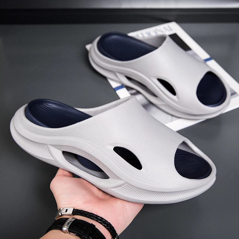 Men's Summer Non-Slip Anti-Odor Toe-Toe Slippers Men's Outdoor Beach Sandals