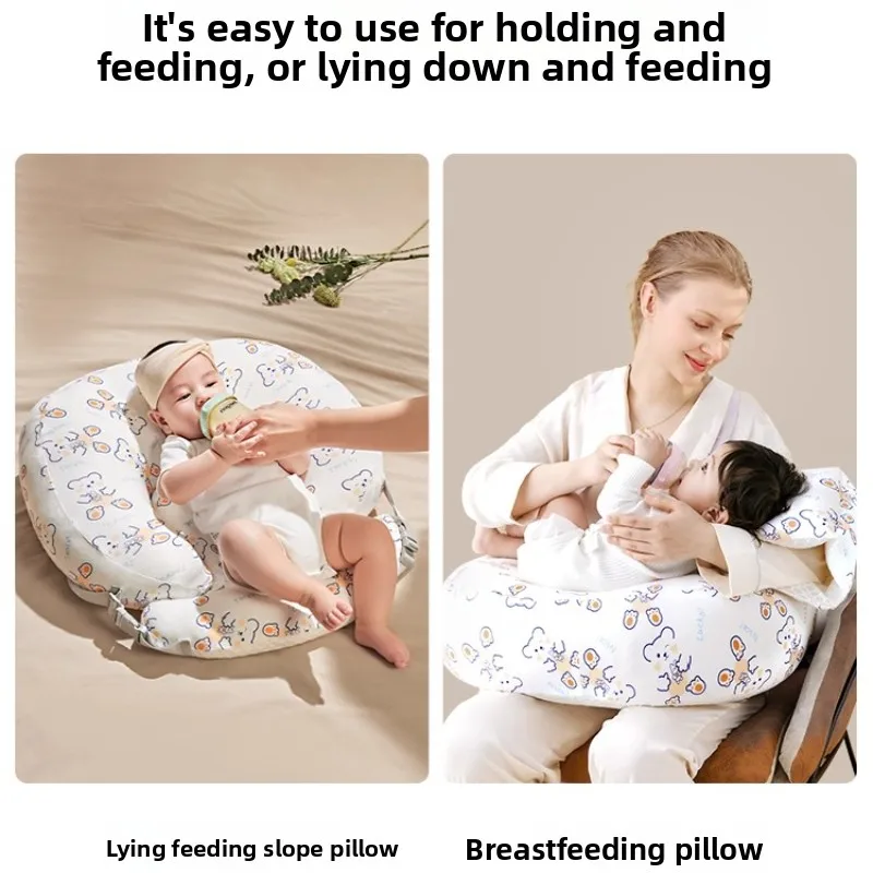 القطن مكافحة البصق الحليب المنحدر وسادة وسادة الخصر دعم النوم التمريض وسادة الطفل وسادة مهدئة الوليد الرضاعة الطبيعية وسادة