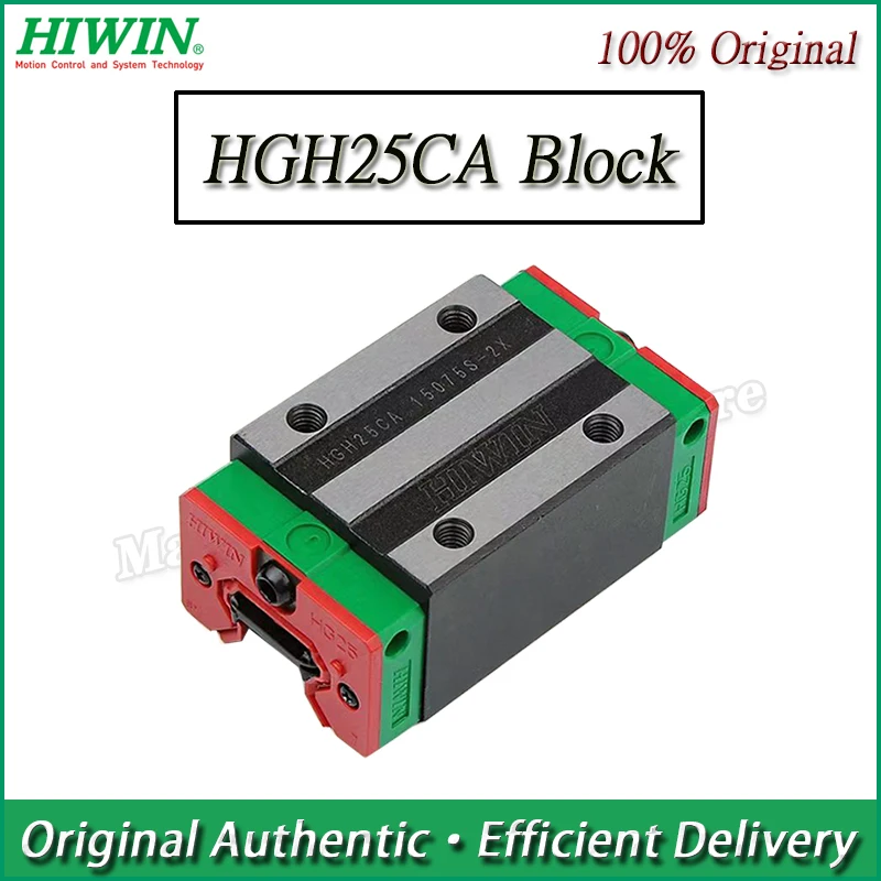 Original Taiwan HIWIN HGH25CA Block Linear Guide Slider HGH25 HG25 Linear Guideway Slider New Block For CNC Parts