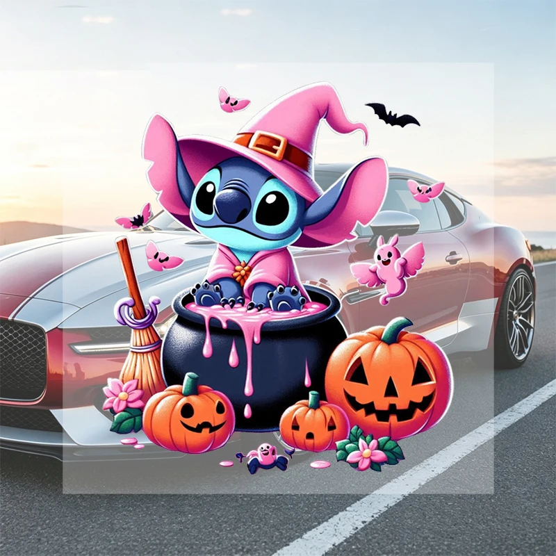 Car Stickers Halloween Cartoon Cool Vinyl Decal Waterproof Die Cut Sun Proof for Fuel Tank Gas Cap Car Window Auto Decor