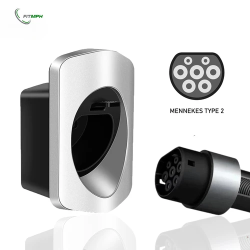 Soporte de cargador FITMPH Type2 EV elegante IEC62196-2 organizador de cables de carga soporte de enchufe elegante Wallbox EV soporte de cargador Type2