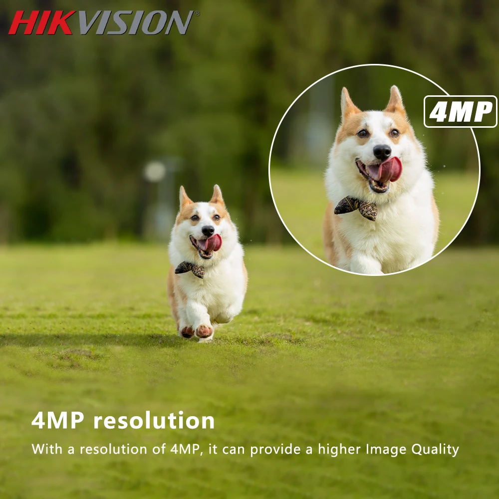 Hikvision Colorvu POE IP Camera 4MP Support  Human and Vehicle Detection Security Protection System Outdoor CCTV DS-2CD1047G2-L