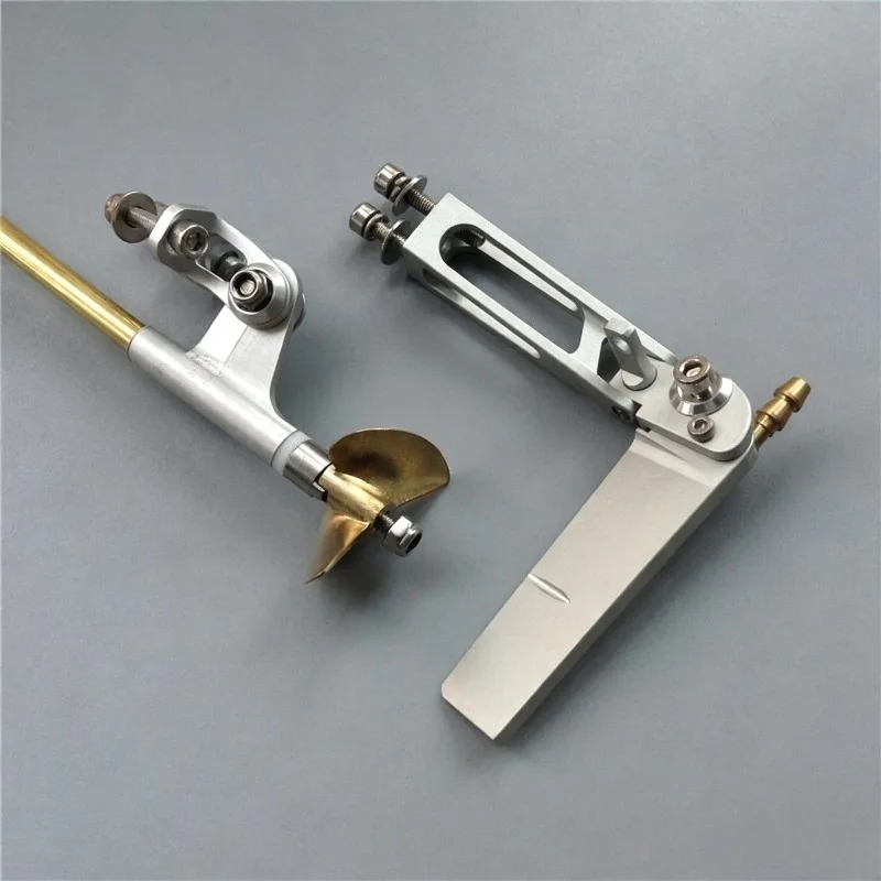 3.18mm Flex Shaft Set w/ Rudder, Bracket & 32mm Prop for Brushless RC Boat