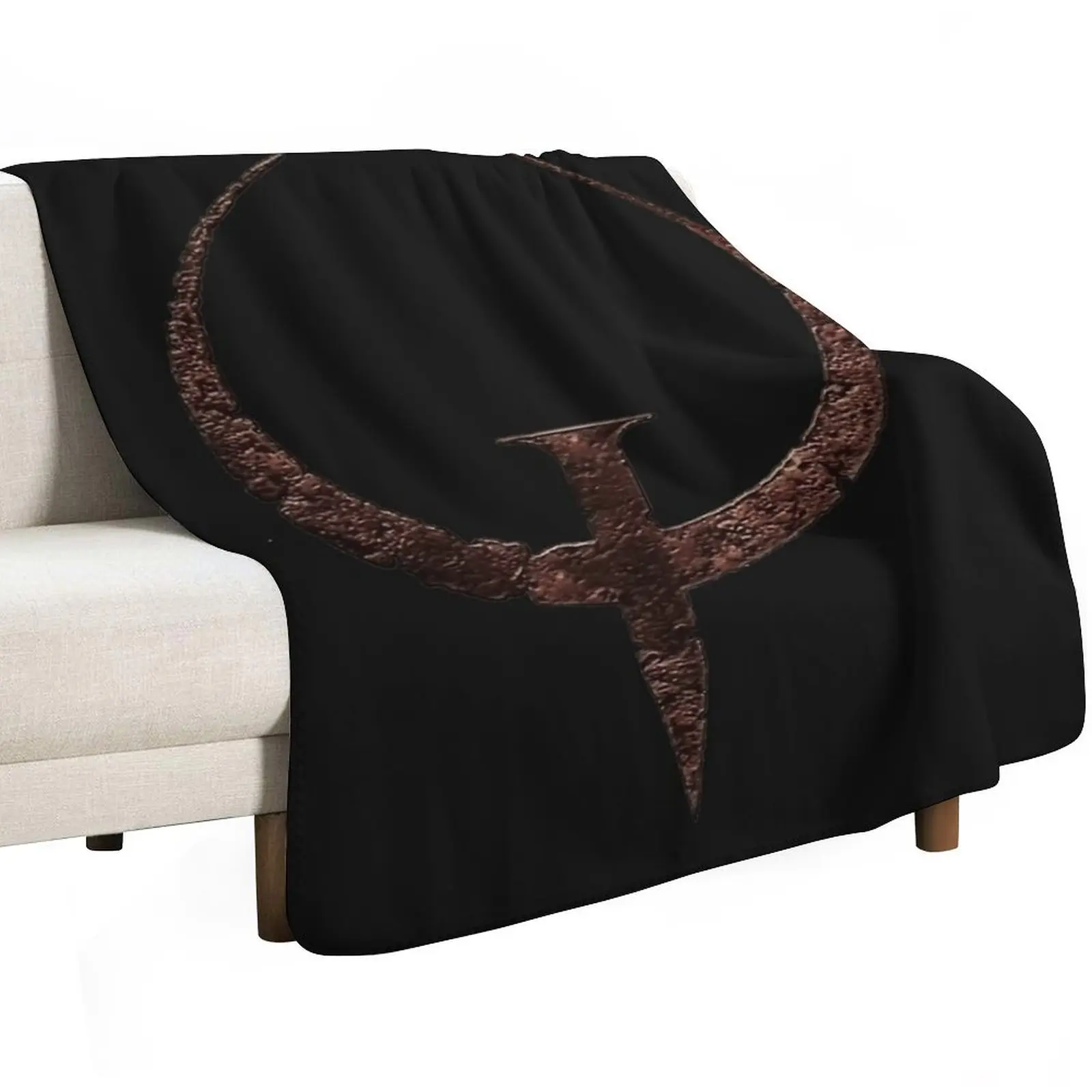 Quake 1 Logo Essential T-Shirt.png Throw Blanket Thermal Baby Furry Sofas Kid'S blankets ands Blankets