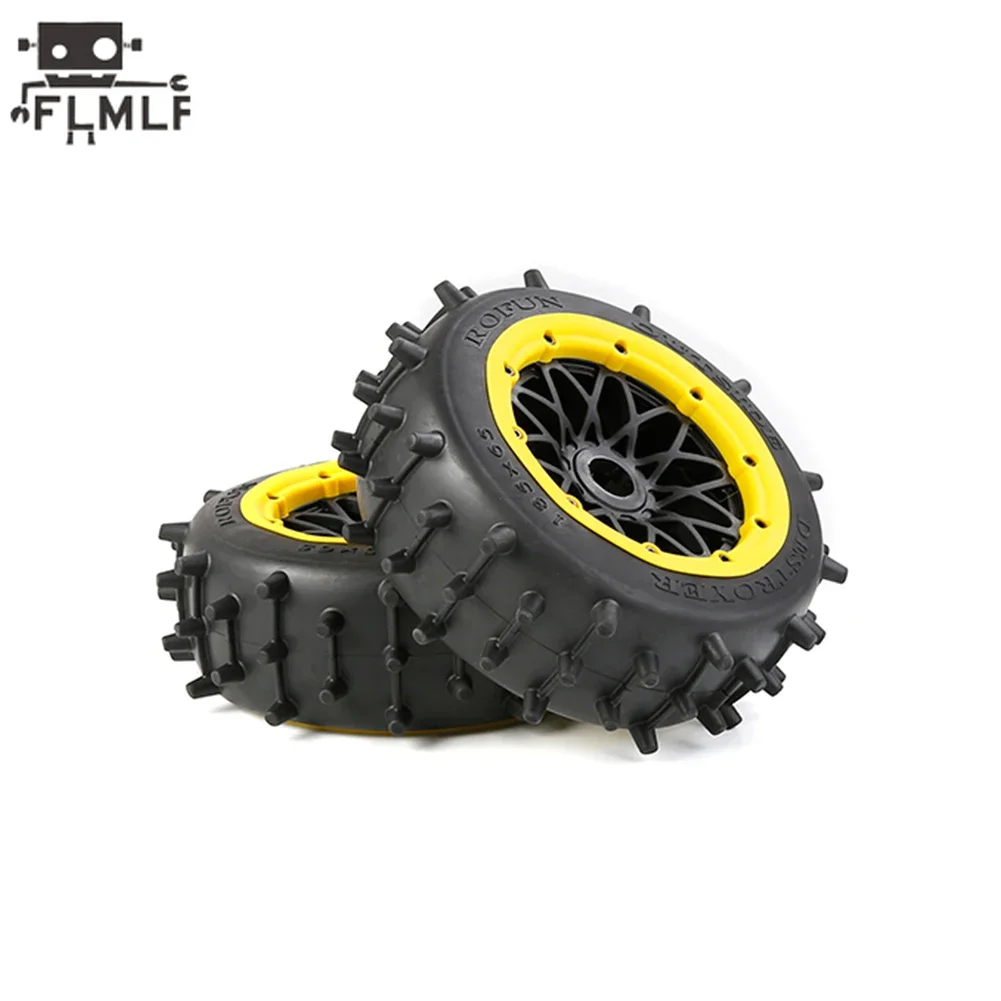 Rc Auto Grote Nagel Band Hoge Prestaties Achter- of Voorwiel Band Set voor 1/5 HPI ROFUN BAHA ROVAN KM BAJA 5B SS Buggy Truck Onderdelen