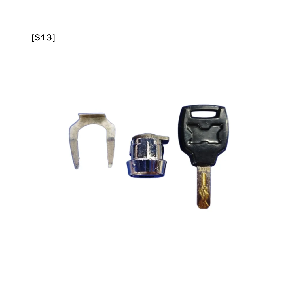 1 Set Complete Cylinder And Keys Universal Zinc Alloy Top Case Lock Kit Fits For Most 25-100 Liter Motorcycle Boxes[Q]Q@