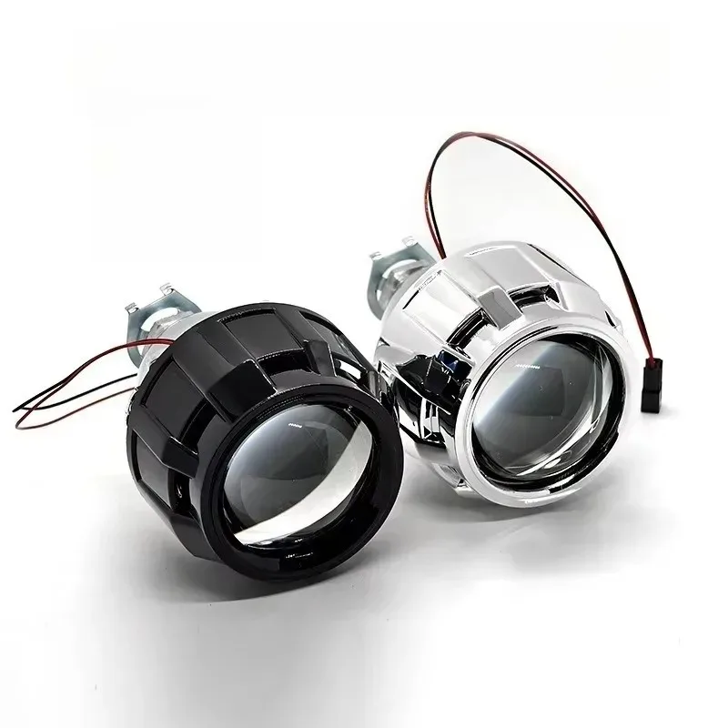 

For Car Motorcycle for H4 H7 9005 9006 Headlamp Retrofit Pair Bi LED Headlight Projector Len Hi-Lo Beam Auto Lamp 2.5 Inch 100W