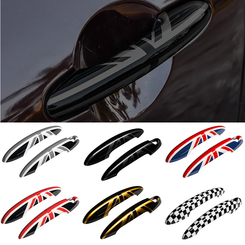 Union Jack Door Handle Cover Stickers for Mini Cooper R50/R52/R53/R55/R56/R57/R58/R59/R60 2001-2013 2 Doors Car Accessories