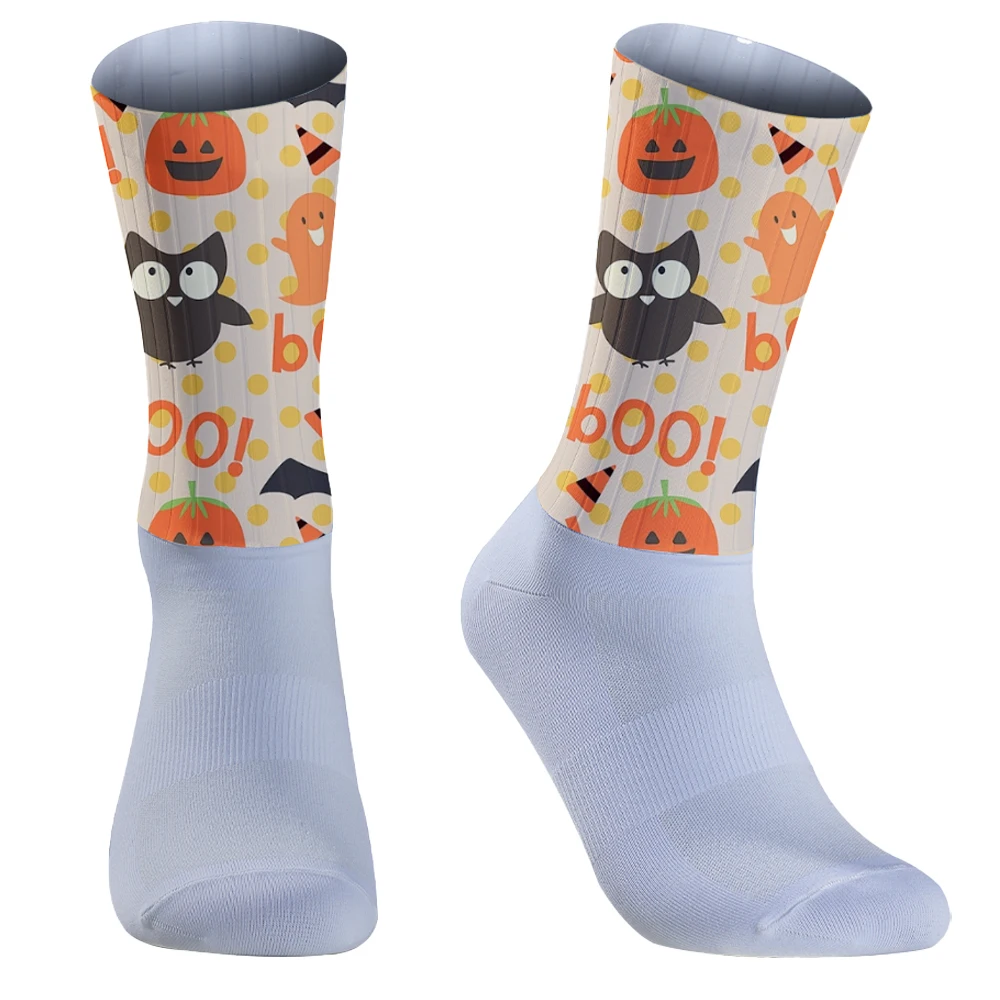 Halloween Mountain Bicycle Cycling Socks Men Women Happy Socks High Quality Spring Summer Autumn Winter Stockings Gifts