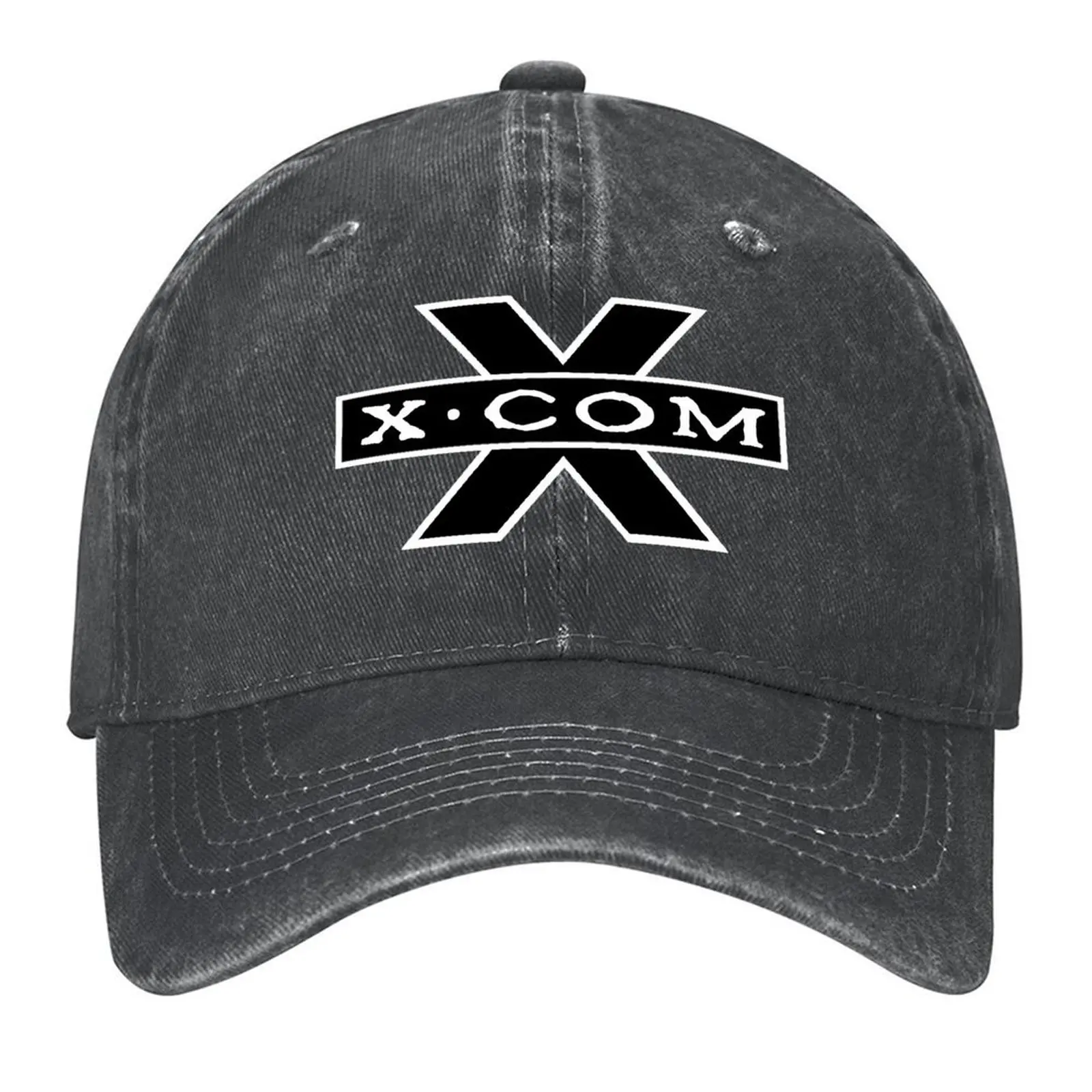 

XCOM Classic Logo Baseball Cap Golf Wear Sun Hat For Children Vintage Wild Ball Hat Women's Beach Men's