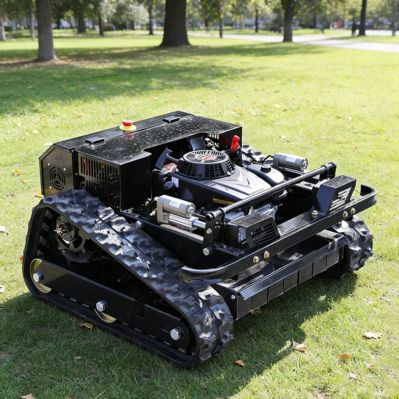 

Customized all terrain tracked remote-controlled lawn mower, quiet and durable, farm orchard lawn cleaning