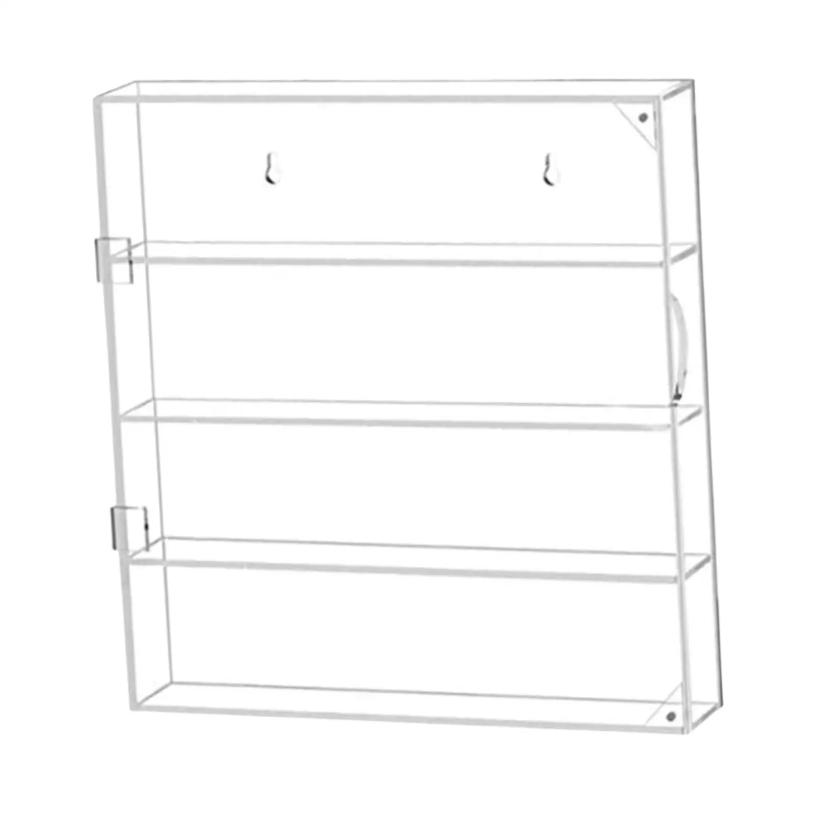 Acrylic Display Case 4 Tiers Storage Box Cabinet Organizer for Collections