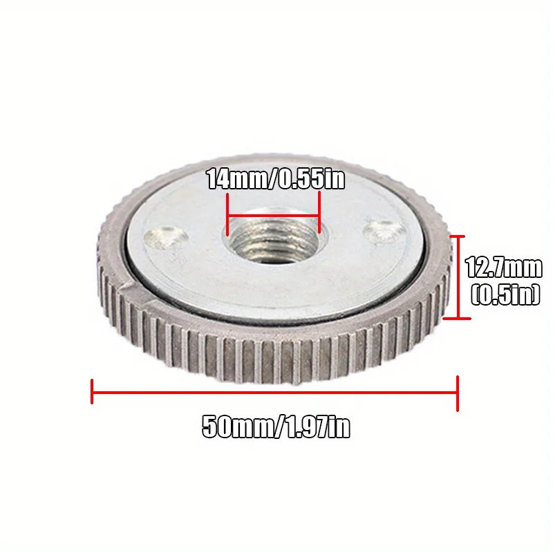 1pc M14 Thread Angle Grinder Quick Locking Pressure Plate Clamp Quick Release Nut Clamp and Device Self-locking Pressure Plate