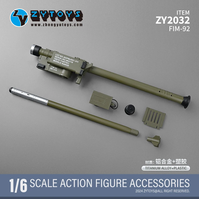 

NEW ZYTOYS 1:6 FIM-92 Air Defense Missile Stinger Model Alloy Plastic ZY2032 for 12inch Action Figure Military WeaponIn Stock