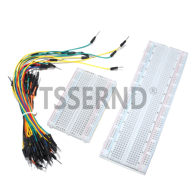MB-102 Breadboard 400 830 Points Solderless PCB Bread Board Jumper Wire Cable Prototype Board DIY for Arduino Kit