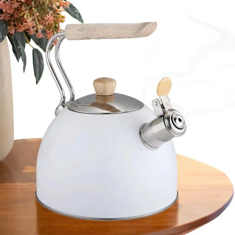 

Tea Kettle Whistling 2.5L Stainless Steel Whistle Kettle Universal Tea Pot Water Kettle With Heat-Resistant Handle for Tea Coffe