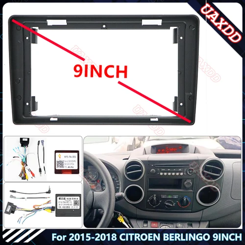 Para 2015-2018 CITROEN BERLINGO 9 pulgadas CD Radio Android arnés estéreo pantallas accesorios navegación tablero cable marco canbus