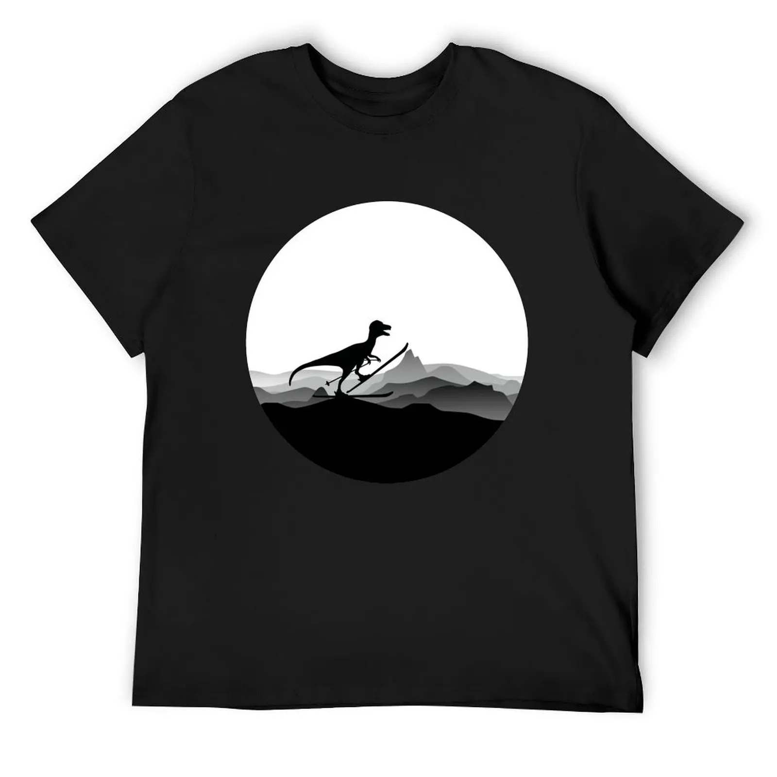 

DINO ON SKI - Skiing Dinosaur - Dino Collection T-Shirt croswit shirt man custom t shirt customizeds men tshirt