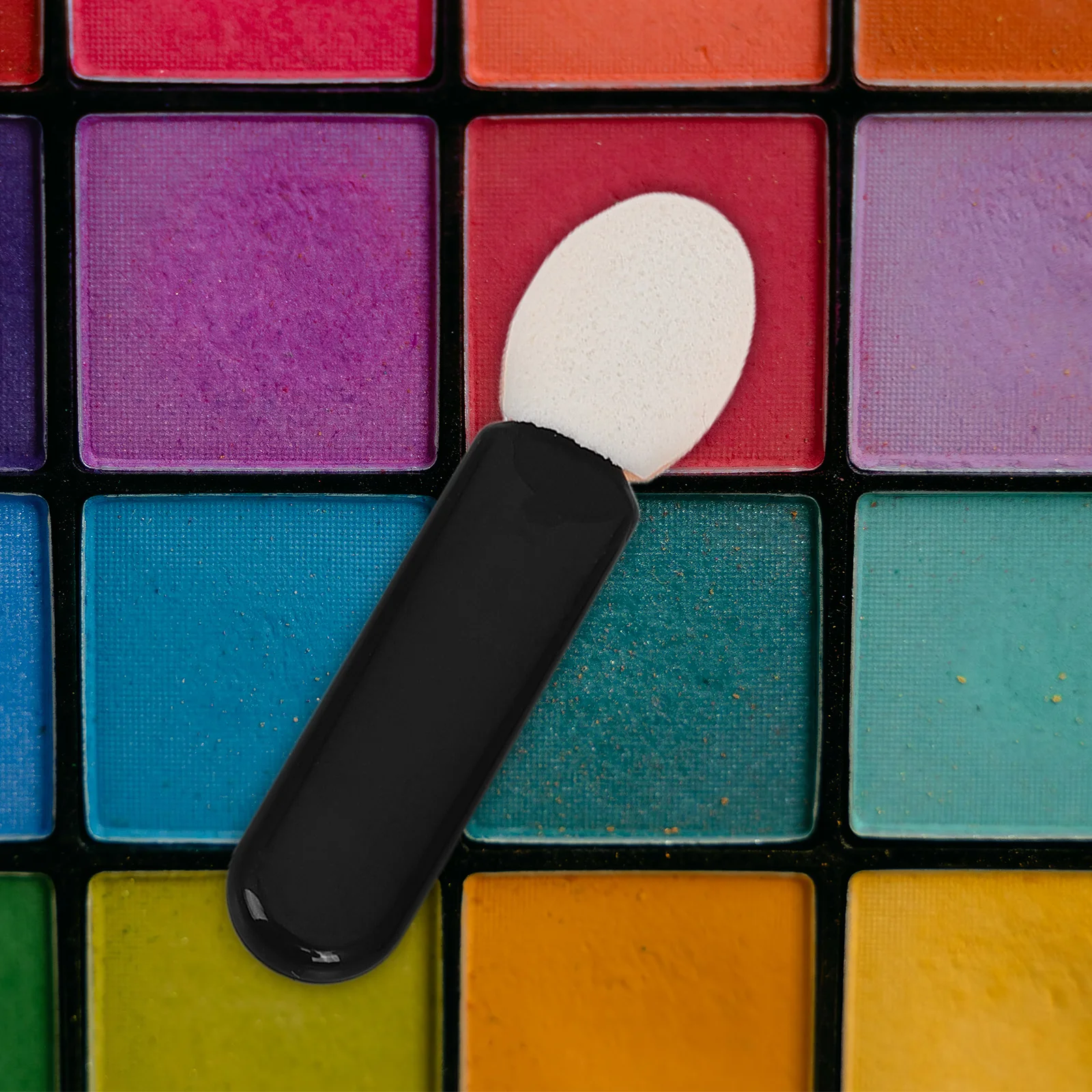 10 pcs Makeup Brush Set Mini Sponge Eyeshadow Applicator For Cream Shadow Lip Gloss Concealer Portable Blending Tool Travel Kit