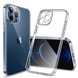 Custodia trasparente per telefono per iPhone 12 13 Pro Max Mini custodia morbida in Silicone per iPhone 11 14 Pro XS Max XR X 8 7 15 Plus Cover posteriore