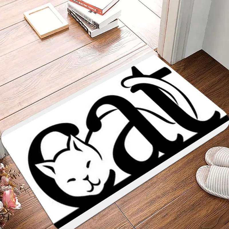 cat lover people Non-Slip Waterproof Doormat Easy Clean Entrance Floor Mat Home Decor Durable Minimalism Fashion and Beautiful