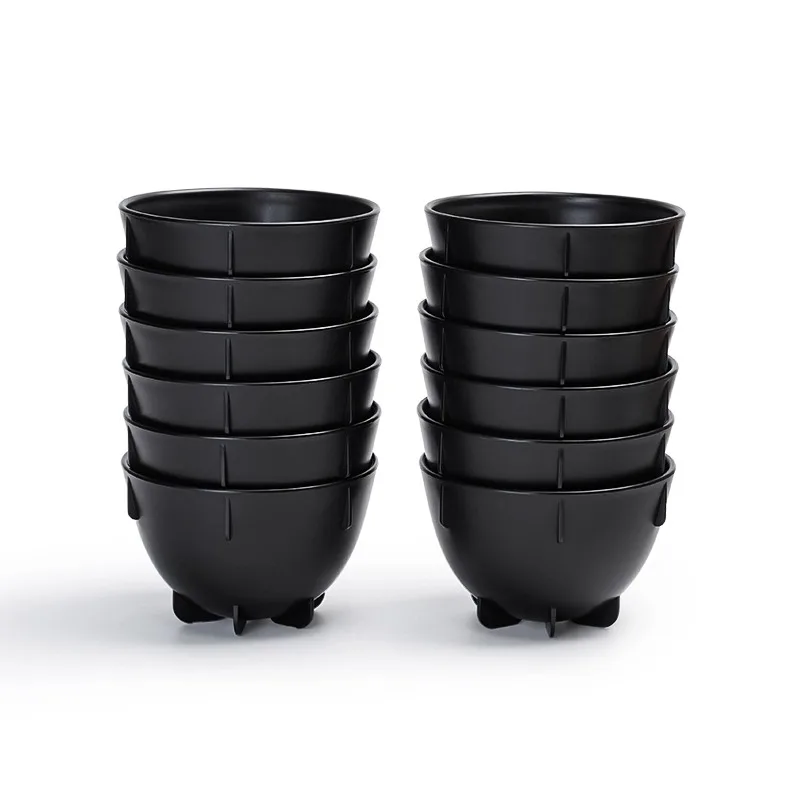 6pcs/12pcs Coffee Cup Measuring Bowl 200ml/7oz Large Capacity Stackable Pp Anti-fall Reduction Coffee Evaluation Bowl