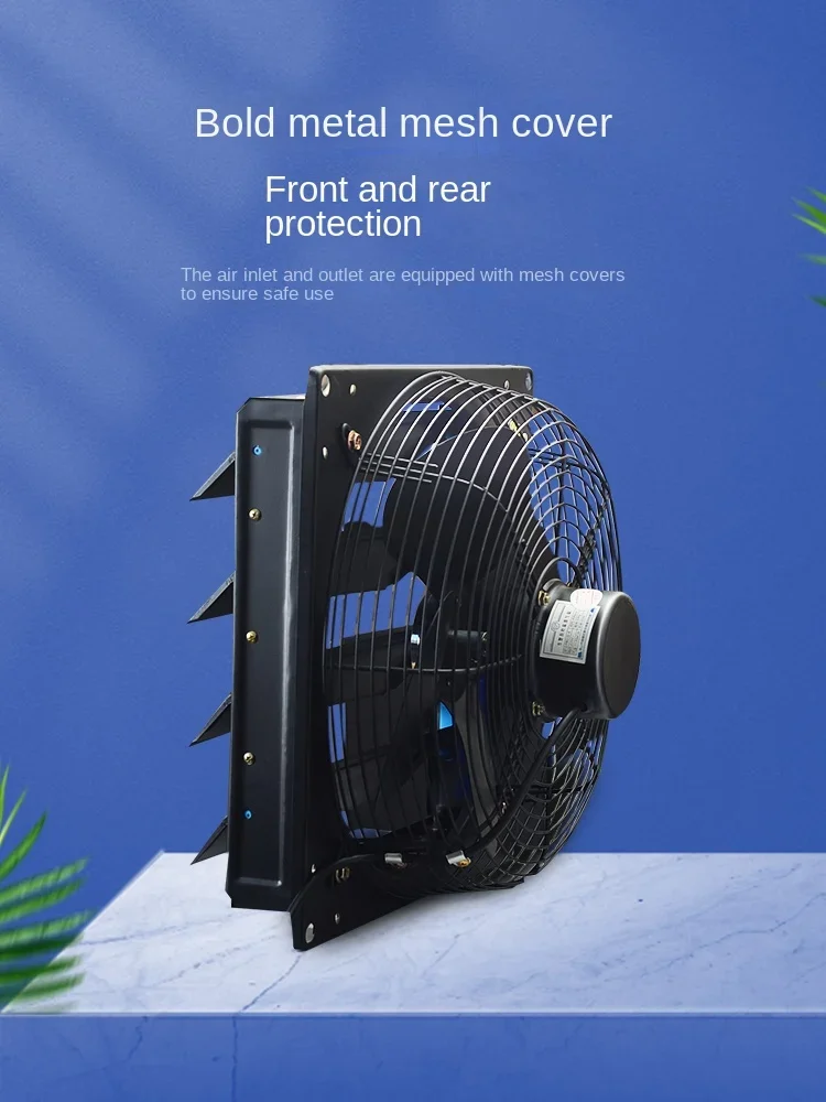 No-punch shutter exhaust fan