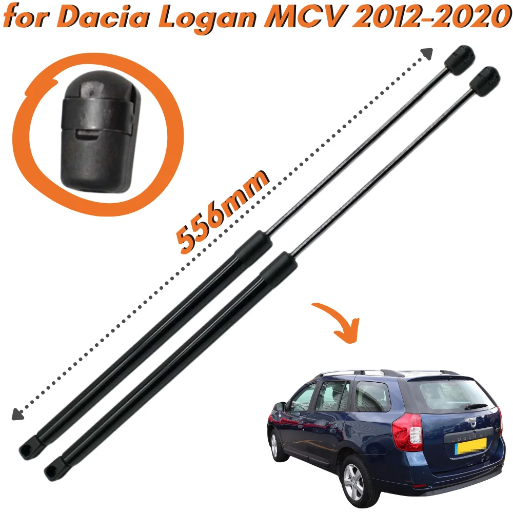 

Qty(2) Trunk Struts for Dacia Logan MCV II Estate 2012-2020 556MM 904527457R Rear Tailgate Boot Lift Supports Gas Springs Shocks